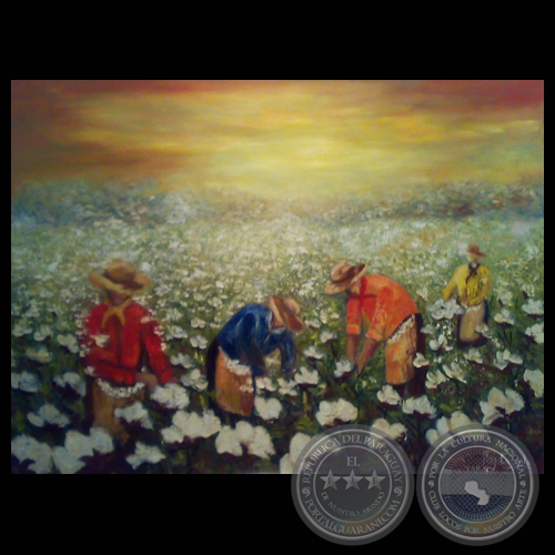 COSECHA DE ALGODÓN, 2011 - ANY CAZZOLA, TEXTURA Y ESPÁTULA